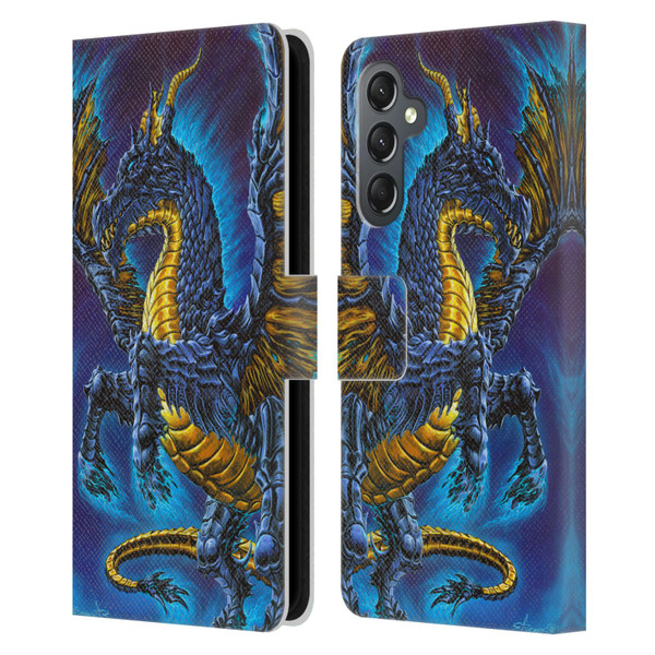 Ed Beard Jr Dragons Mare Leather Book Wallet Case Cover For Samsung Galaxy A25 5G