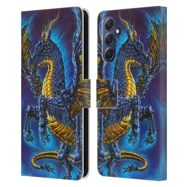 Ed Beard Jr Dragons Mare Leather Book Wallet Case Cover For Samsung Galaxy M54 5G