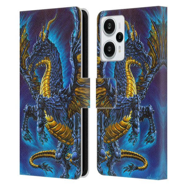 Ed Beard Jr Dragons Mare Leather Book Wallet Case Cover For Xiaomi Redmi Note 12T