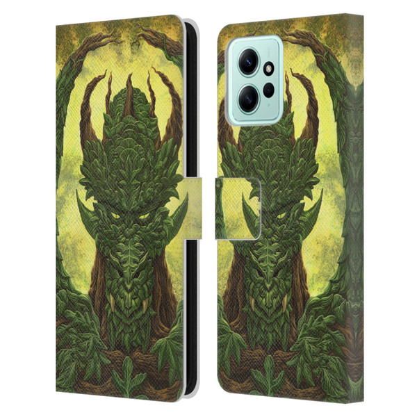 Ed Beard Jr Dragons Green Guardian Greenman Leather Book Wallet Case Cover For Xiaomi Redmi 12