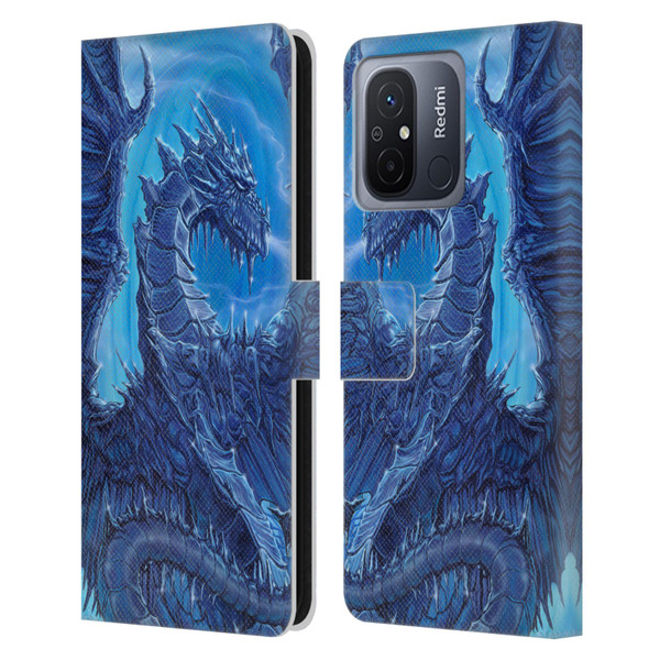 Ed Beard Jr Dragons Glacier Leather Book Wallet Case Cover For Xiaomi Redmi 12C
