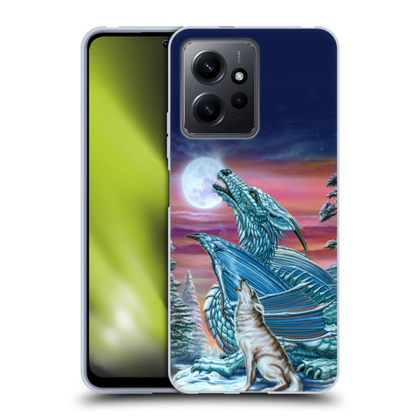 Ed Beard Jr Dragons Moon Song Wolf Moon Soft Gel Case for Xiaomi Redmi Note 12 4G