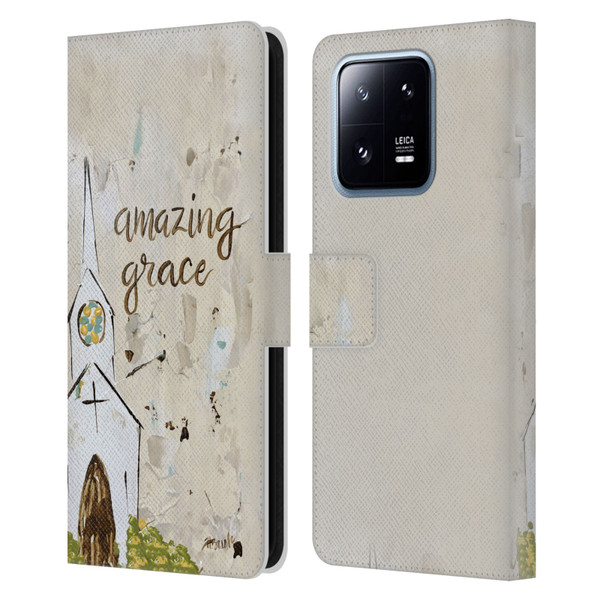 Haley Bush Church Painting Art Leather Book Wallet Case Cover For Xiaomi 13 Pro 5G