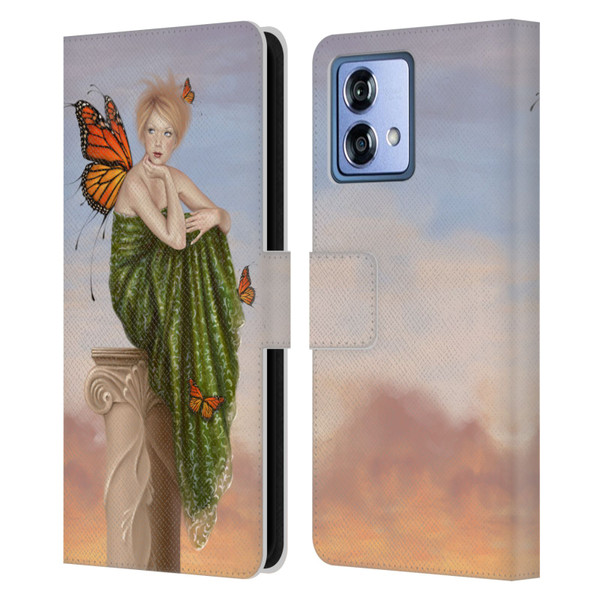Rachel Anderson Fairies Sunrise Leather Book Wallet Case Cover For Motorola Moto G84 5G