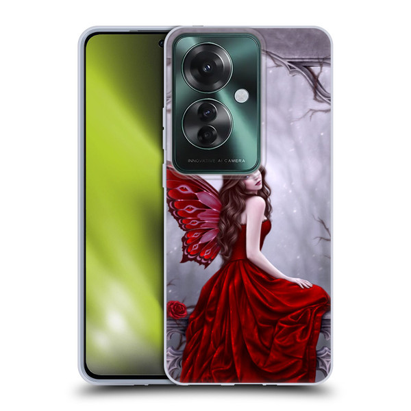 Rachel Anderson Fairies Winter Rose Soft Gel Case for OPPO Reno11 F 5G / F25 Pro 5G