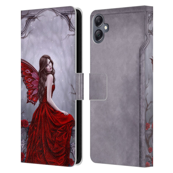 Rachel Anderson Fairies Winter Rose Leather Book Wallet Case Cover For Samsung Galaxy A05
