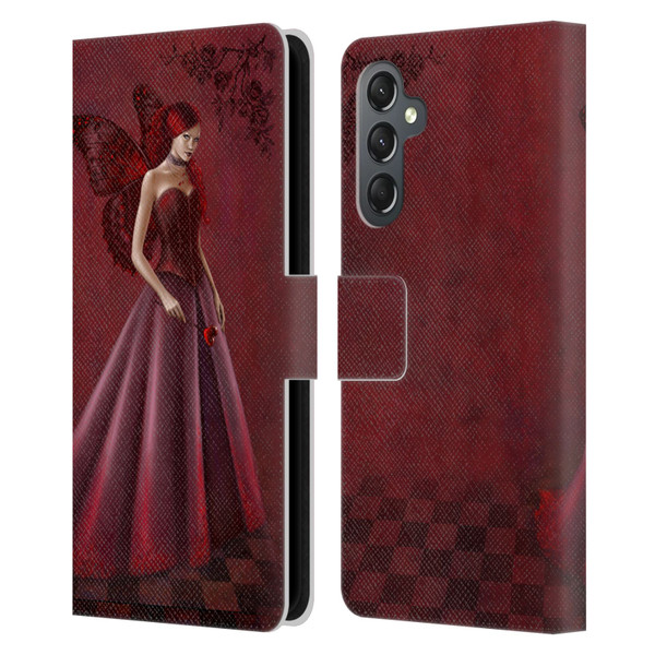Rachel Anderson Fairies Queen Of Hearts Leather Book Wallet Case Cover For Samsung Galaxy A25 5G