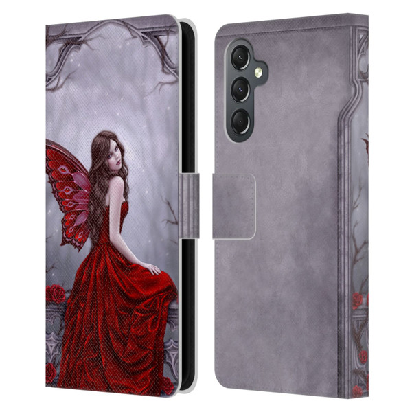 Rachel Anderson Fairies Winter Rose Leather Book Wallet Case Cover For Samsung Galaxy A25 5G