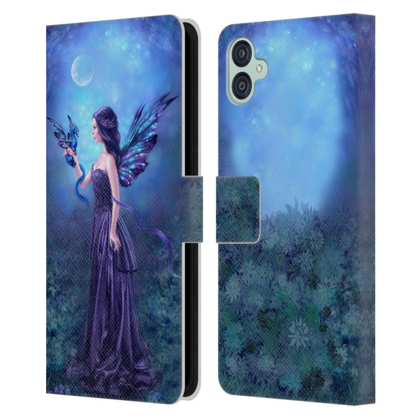 Rachel Anderson Fairies Iridescent Leather Book Wallet Case Cover For Samsung Galaxy M04 5G / A04e