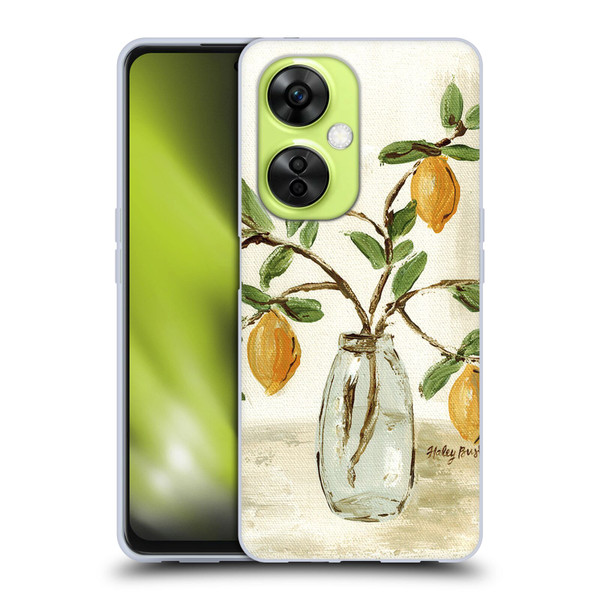 Haley Bush Floral Painting Lemon Branch Vase Soft Gel Case for OnePlus Nord CE 3 Lite 5G