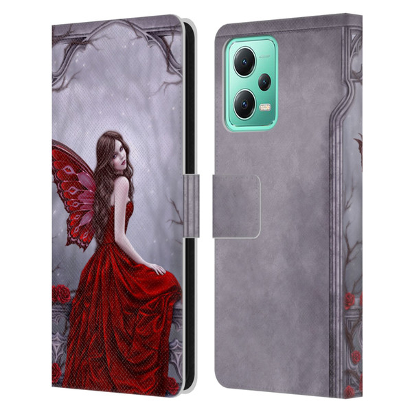 Rachel Anderson Fairies Winter Rose Leather Book Wallet Case Cover For Xiaomi Redmi Note 12 5G