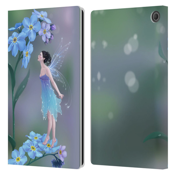 Rachel Anderson Pixies Forget Me Not Leather Book Wallet Case Cover For Amazon Fire Max 11 2023