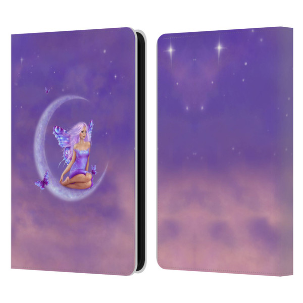 Rachel Anderson Pixies Lavender Moon Leather Book Wallet Case Cover For Amazon Kindle 11th Gen 6in 2022