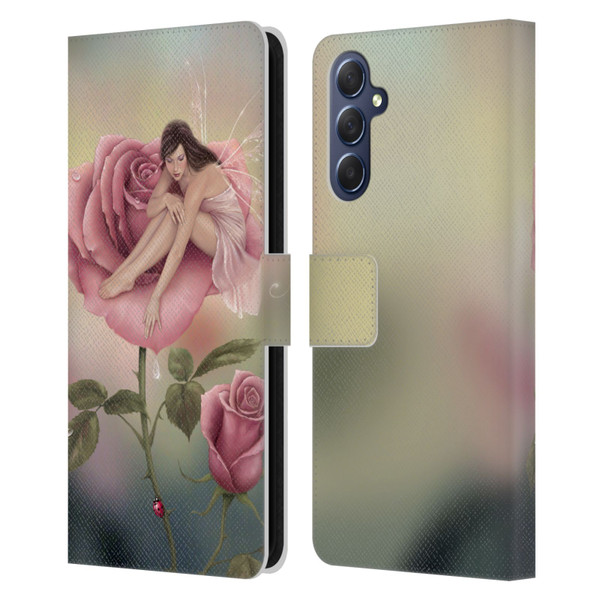 Rachel Anderson Pixies Rose Leather Book Wallet Case Cover For Samsung Galaxy M54 5G