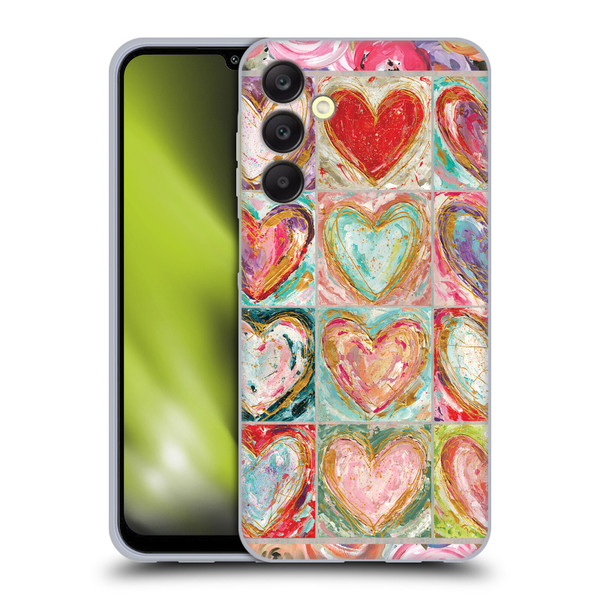 Haley Bush Pattern Painting Hearts Soft Gel Case for Samsung Galaxy A25 5G