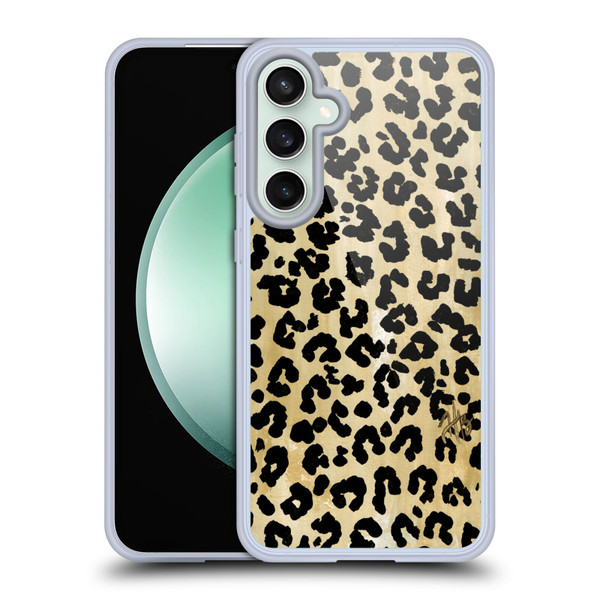 Haley Bush Pattern Painting Leopard Print Soft Gel Case for Samsung Galaxy S23 FE 5G