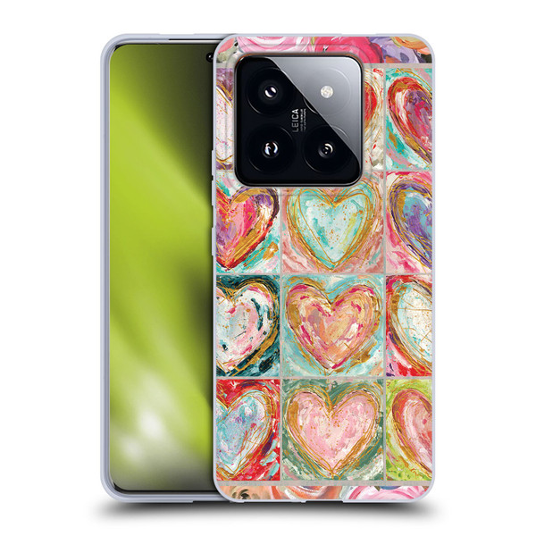 Haley Bush Pattern Painting Hearts Soft Gel Case for Xiaomi 14 Pro