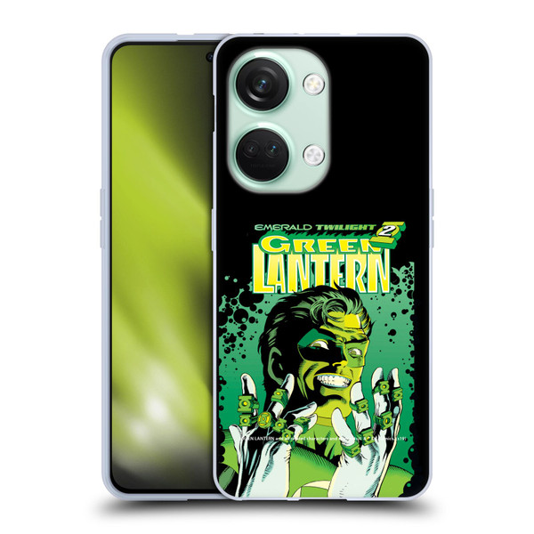 Green Lantern DC Comics Comic Book Covers Emerald Twilight Soft Gel Case for OnePlus Nord 3 5G