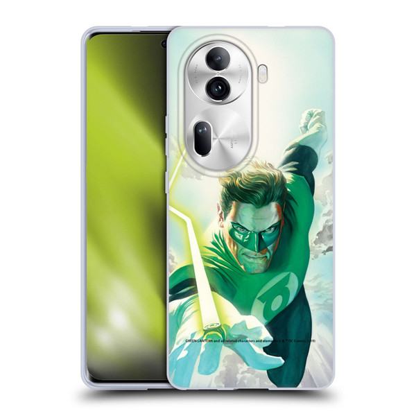 Green Lantern DC Comics Comic Book Covers Flight Soft Gel Case for OPPO Reno11 Pro