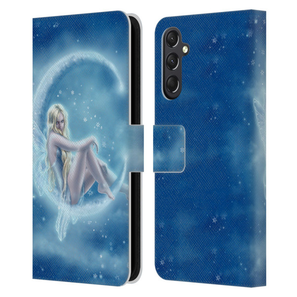 Tiffany "Tito" Toland-Scott Fairies Blue Winter Leather Book Wallet Case Cover For Samsung Galaxy A24 4G / M34 5G