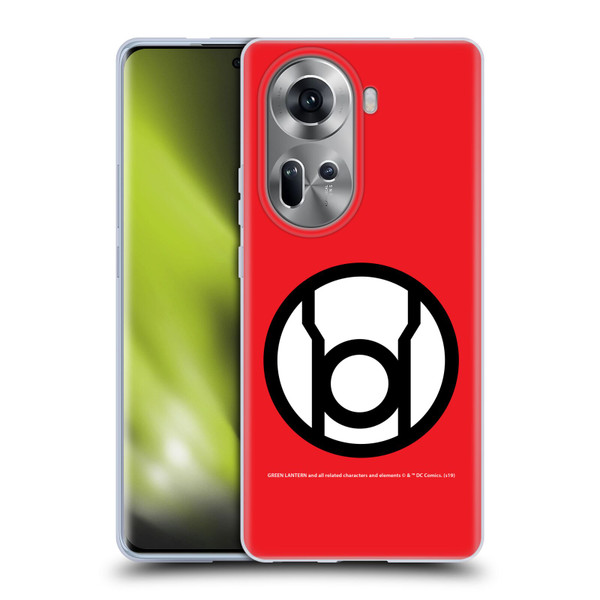 Green Lantern DC Comics Lantern Corps Red Soft Gel Case for OPPO Reno11
