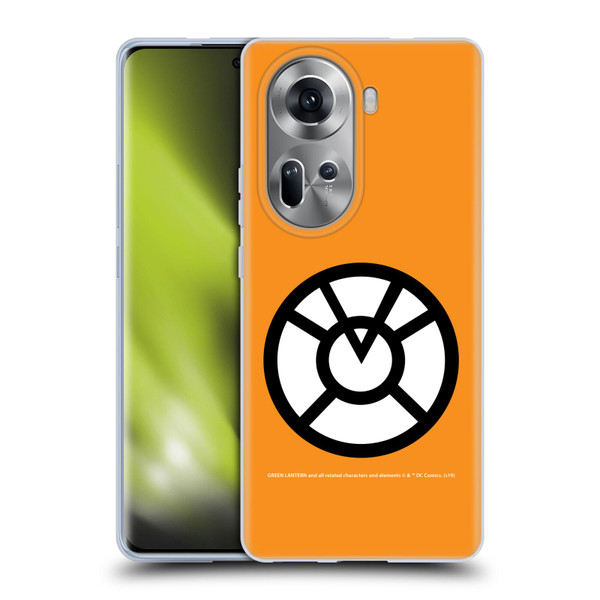 Green Lantern DC Comics Lantern Corps Orange Soft Gel Case for OPPO Reno11