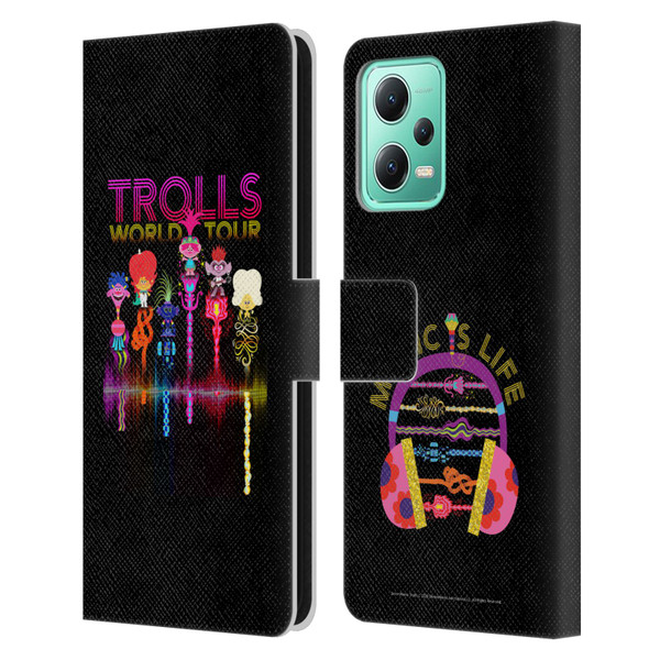 Trolls World Tour Key Art Artwork Leather Book Wallet Case Cover For Xiaomi Redmi Note 12 5G