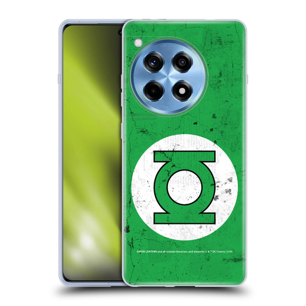 Green Lantern DC Comics Logos Classic Distressed Look Soft Gel Case for OnePlus 12R