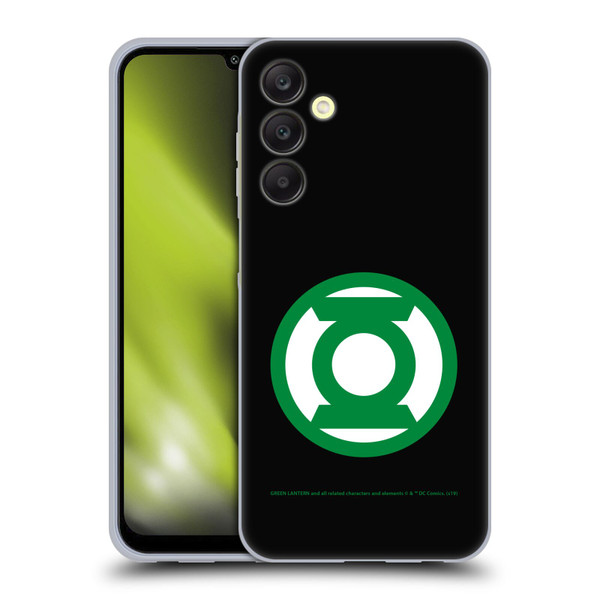 Green Lantern DC Comics Logos Black Soft Gel Case for Samsung Galaxy A25 5G