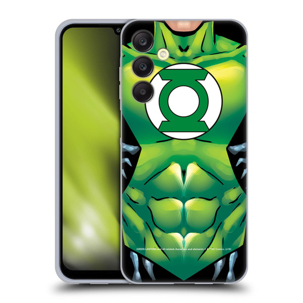 Green Lantern DC Comics Logos Uniform Soft Gel Case for Samsung Galaxy A25 5G