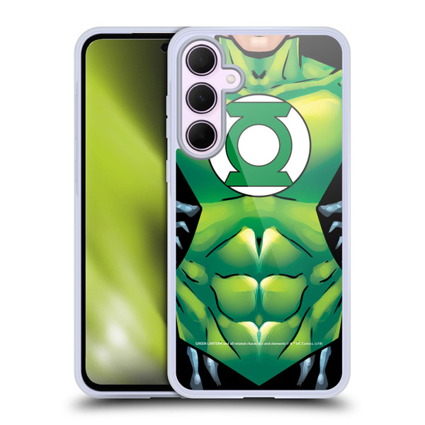 Green Lantern DC Comics Logos Uniform Soft Gel Case for Samsung Galaxy A35 5G