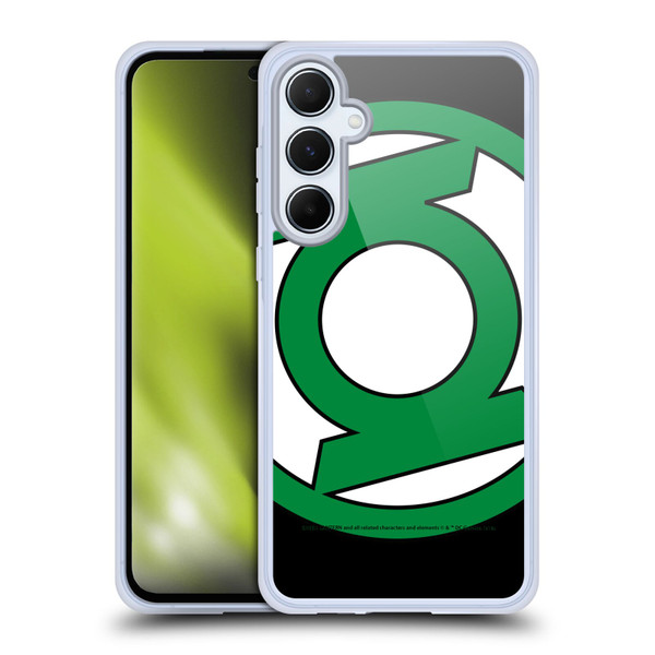 Green Lantern DC Comics Logos Oversized Soft Gel Case for Samsung Galaxy A55 5G