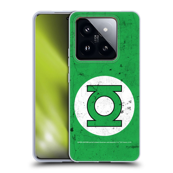 Green Lantern DC Comics Logos Classic Distressed Look Soft Gel Case for Xiaomi 14 Pro