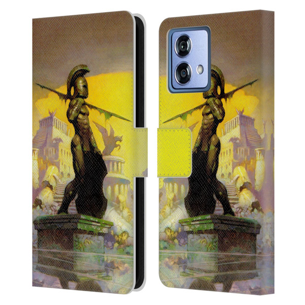 Frank Frazetta Fantasy Atlantis Leather Book Wallet Case Cover For Motorola Moto G84 5G