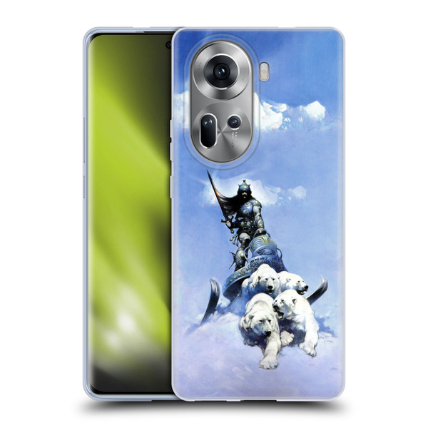 Frank Frazetta Fantasy Silver Warrior Soft Gel Case for OPPO Reno11