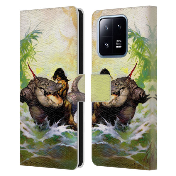 Frank Frazetta Fantasy Monster Out Of Time Leather Book Wallet Case Cover For Xiaomi 13 Pro 5G