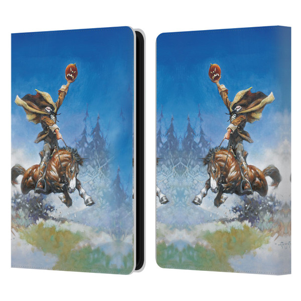 Frank Frazetta Medieval Fantasy Headless Horseman Leather Book Wallet Case Cover For Amazon Kindle Paperwhite 5 (2021)