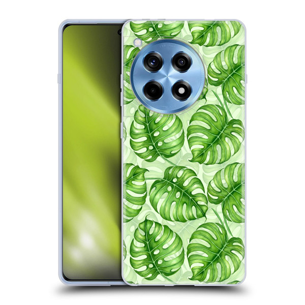 Katerina Kirilova Fruits & Foliage Patterns Monstera Soft Gel Case for OnePlus 12R