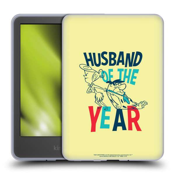 The Flintstones Graphics Husband Of The Year Soft Gel Case for Amazon Kindle 11th Gen 6in 2022