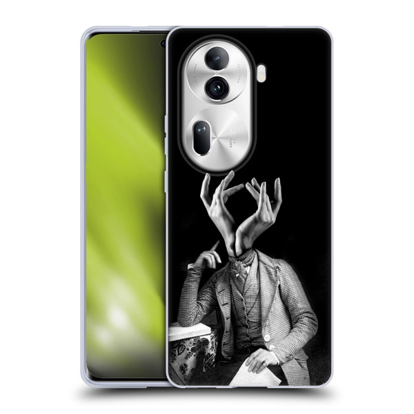 LouiJoverArt Black And White Sensitive Man Soft Gel Case for OPPO Reno11 Pro