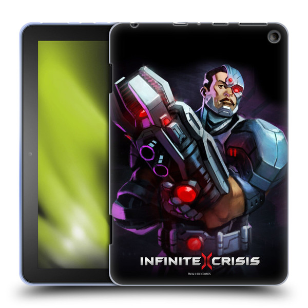 Infinite Crisis Characters Cyborg Soft Gel Case for Amazon Fire HD 8/Fire HD 8 Plus 2020