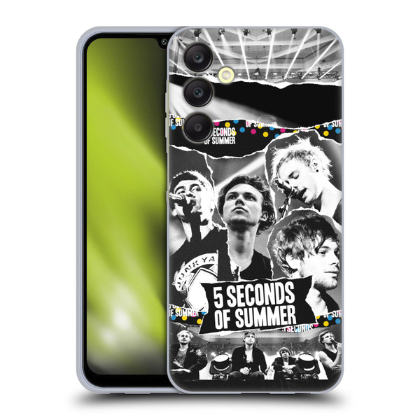 5 Seconds of Summer Posters Torn Papers 1 Soft Gel Case for Samsung Galaxy A25 5G