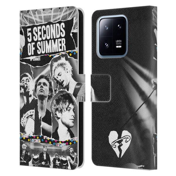 5 Seconds of Summer Posters Torn Papers 1 Leather Book Wallet Case Cover For Xiaomi 13 Pro 5G