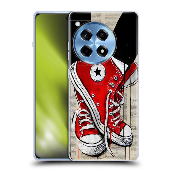 LouiJoverArt Red Ink Shoes Soft Gel Case for OnePlus 12R
