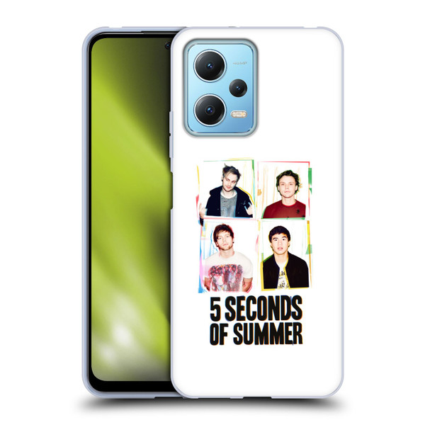 5 Seconds of Summer Posters Polaroid Soft Gel Case for Xiaomi Redmi Note 12 5G