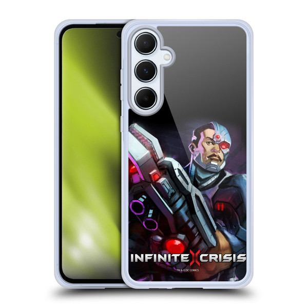 Infinite Crisis Characters Cyborg Soft Gel Case for Samsung Galaxy A55 5G