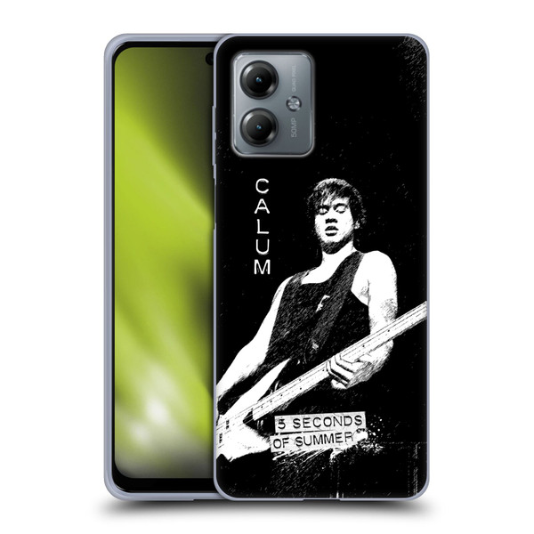 5 Seconds of Summer Solos BW Calum Soft Gel Case for Motorola Moto G14