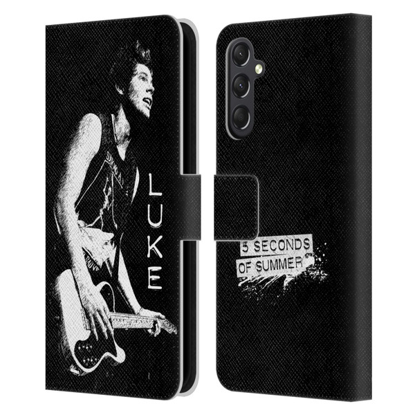 5 Seconds of Summer Solos BW Luke Leather Book Wallet Case Cover For Samsung Galaxy A24 4G / M34 5G