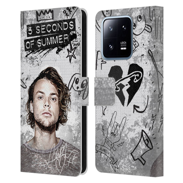 5 Seconds of Summer Solos Vandal Ashton Leather Book Wallet Case Cover For Xiaomi 13 Pro 5G