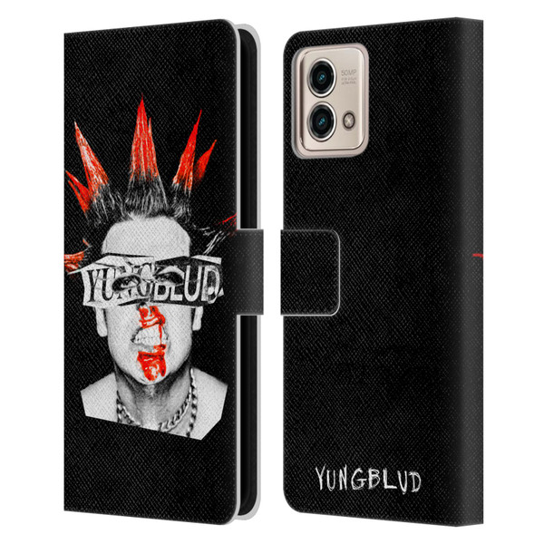 Yungblud Graphics Face Leather Book Wallet Case Cover For Motorola Moto G Stylus 5G 2023